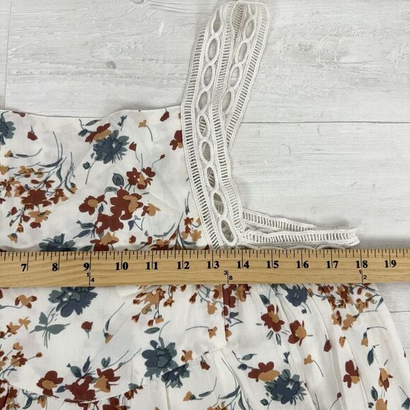 dRA Los Angeles Square Neck Shift Dress Size S Floral Mini Beach Spring Summer - Picture 11 of 13